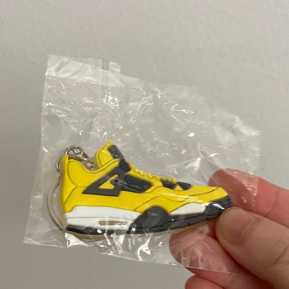 Yellow and Black Sneaker Keychain